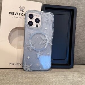 Velvet Caviar Snowflake Blue Phone Case